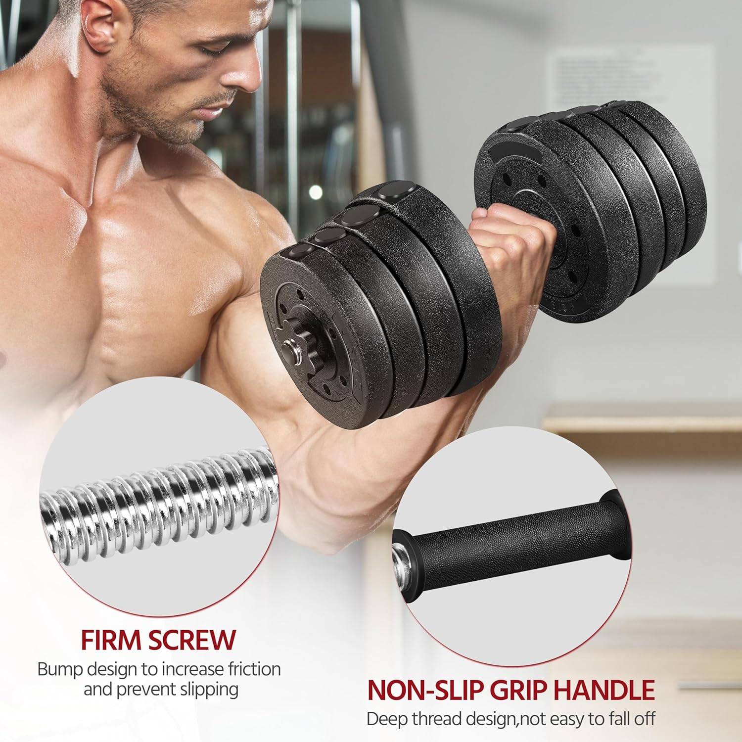 Adjustable Dumbbells, 15 kg: image 5